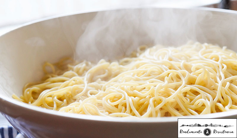 Pasta para desayunar antes de una carrera