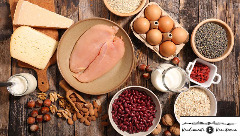 Proteína en la comida para ciclistas