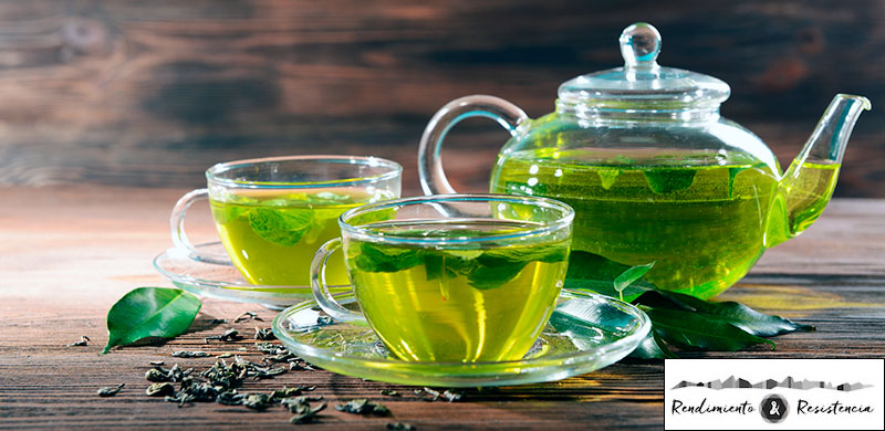 Infusiones de te verde y cafeína