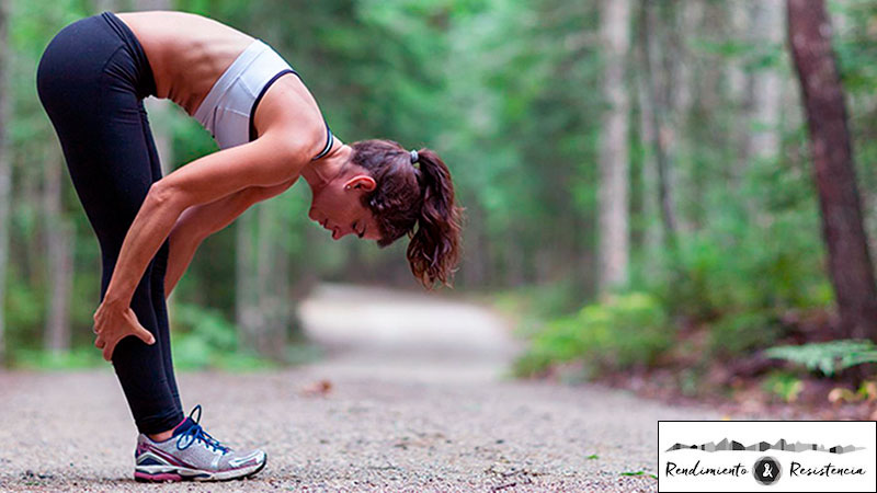 Mujer cansada correr