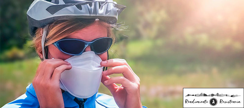 Ciclismo con mascarilla cómoda