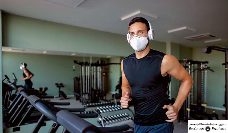 Mascarilla running cinta