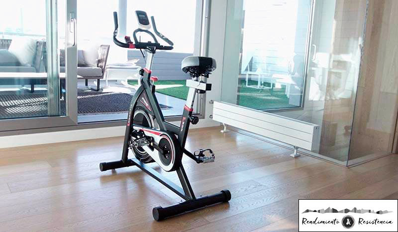 Utiliza la bici de spinning en casa